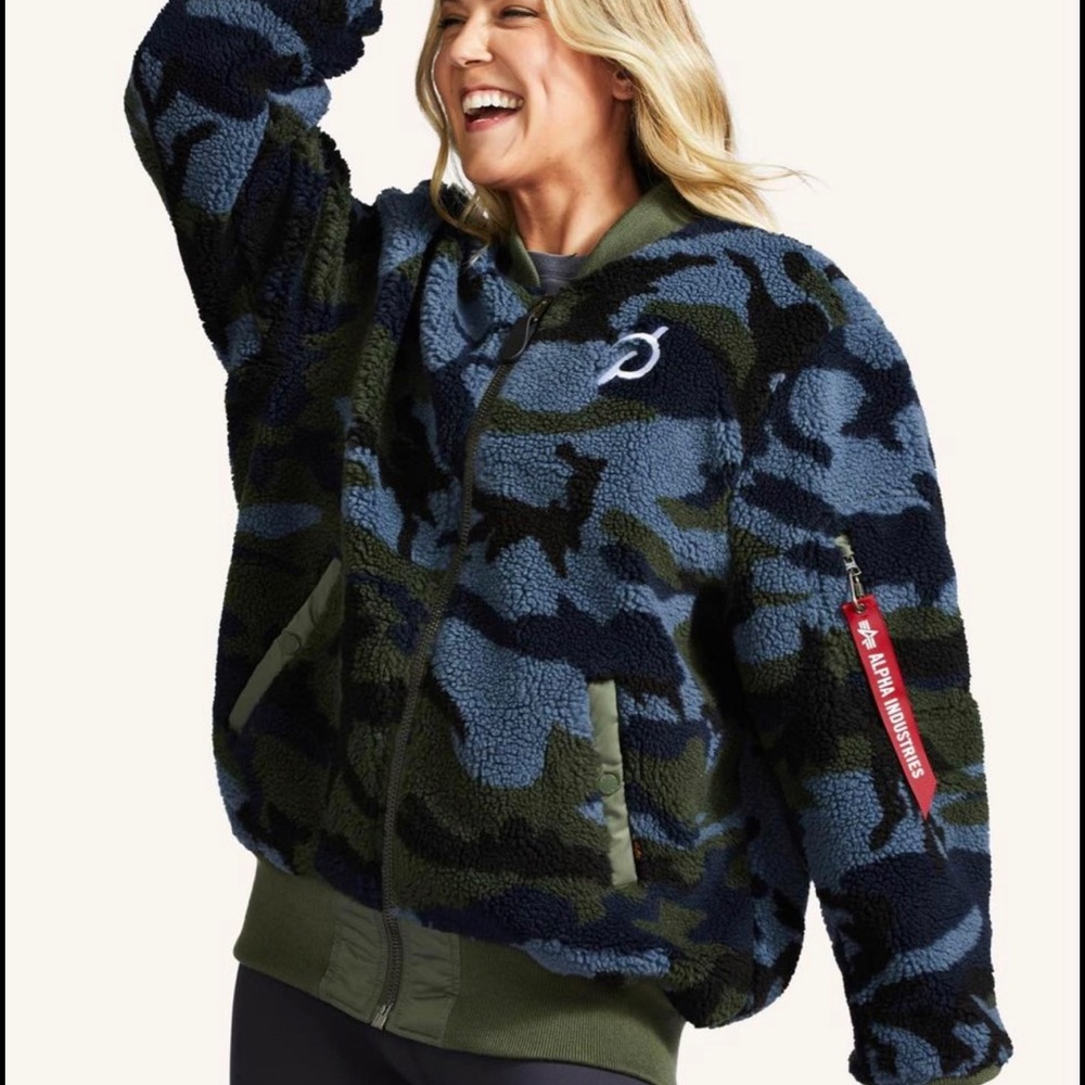 Peloton Reversible Bomber Camo Jacket